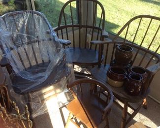 Early Windsor chairs,