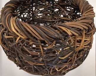 Handmade vine weave basket, $45.
