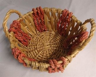 Colorful rope basket, $25.