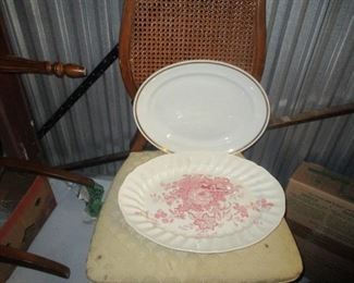 Minton and French large platters