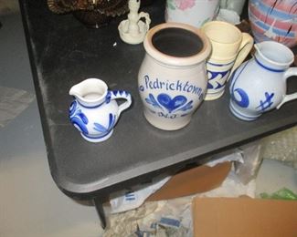 large group of American stoneware