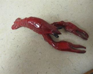 RARE Atlanteans 1986 glazed porcelain crawfish