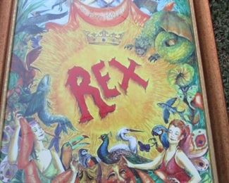 signed Tim Trapolin Rex 2004 poster-- superbly framed