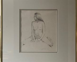 Nude pencil drawing