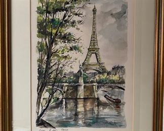 Paris watercolor ( not by EMT)