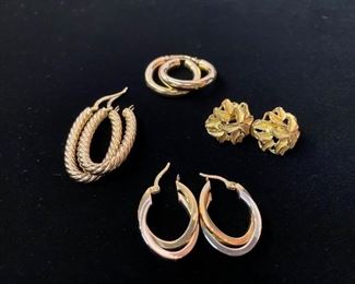 10kt to 14kt earrings