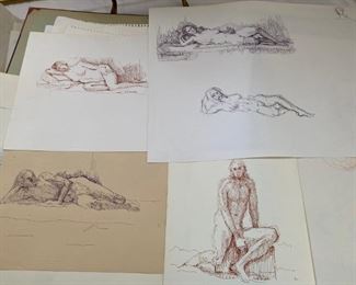 Nude pencil sketches