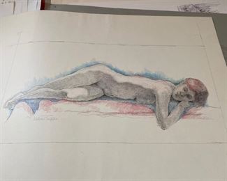 Nude pencil sketches