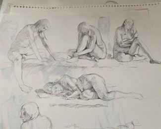 Nude pencil sketches