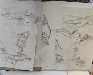 Nude pencil sketches