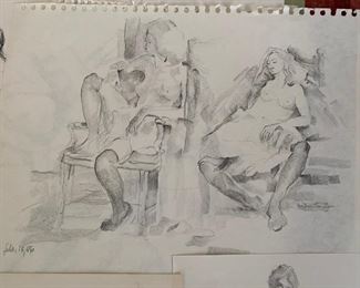 Nude pencil sketches
