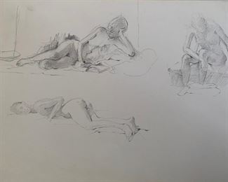 Nude pencil sketches