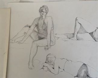 Nude pencil sketches