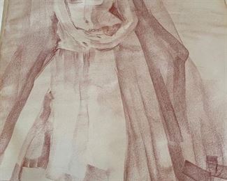 35" X 23" chalk drawing