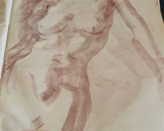 35" X 23" chalk drawing