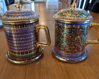 Tea Cups (hand-painted in Thailand)