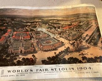 1904 World's Fair St. Louis poster (2 sided)