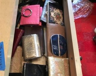 drawer full of wallets some never used