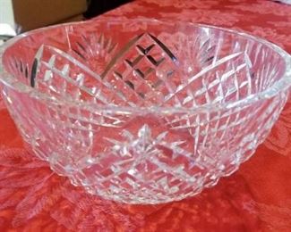 LOT A19- $34- CRYSTAL BOWL 8 X 4