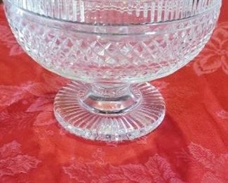 LOT A21- $75 WATERFORD FOOTED BOWL 5 1/2 X 7 WIDE