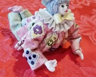 LOT C5-  ITALIAN CLOWN MADE FOR GUMPS-  5 X 7- ( BOY CLOWN LAYING ON HIS CHEST) 
