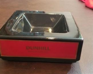 LOT T11- $ 35- DUNHILL ART DECO CERAMIC ASTHRAY 7 X 7 X 3
