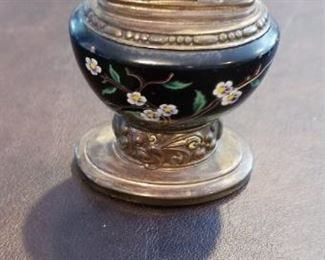 LOT T18- $20- RONSON LEONA, MARBLE LIGHTER 3" TALL