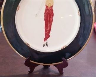LOT D11- $40- ERTE ART DECO PLATE 12"