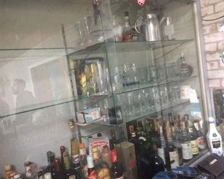 just a sample of bottles and bar ware in the bar area