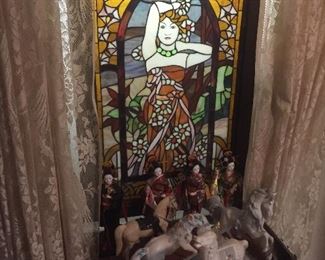 great stained glass  window