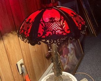 funky antique lamp