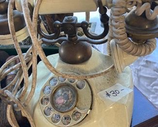 vintage telephone of French style