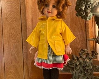 vintage SHirley Temple Ideal Doll  in dress 