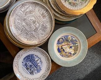 large c ollection of State and City collectible plates