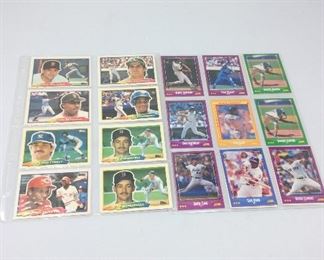 Several hundred baseball cards
