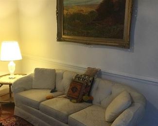 Couch/ Sofa , Painting , end tables , lamps, etc.
