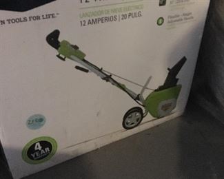 Green Works Electric Snow Thrower