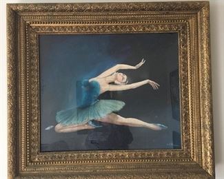 Vintage Ballerina Painting