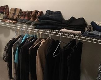 Ladies Clothing, Shoes, Boors, etc.