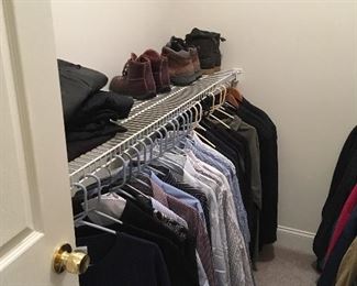 Men’s Clothing, Jeans, Shoes, Boots, etc.
