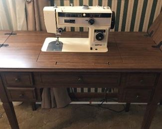 Sewing machine and table $125