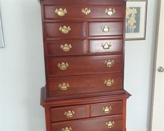 Traditional highboy chest