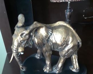 Metal elephant figure