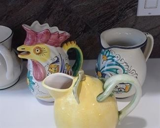 More ceramic pitchers