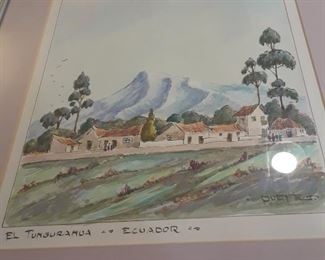 Signed print from Ecuador