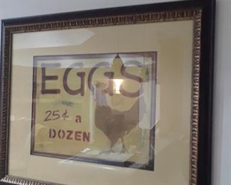 Egg theme print