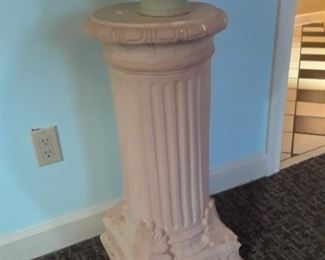 Plaster column pedestal