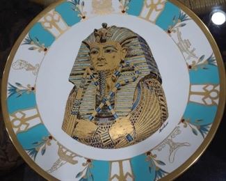 Boehm Porcelain plate, King Tut