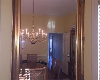 Large Gesso Wall Mirror