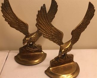 Figural Brass Bookends